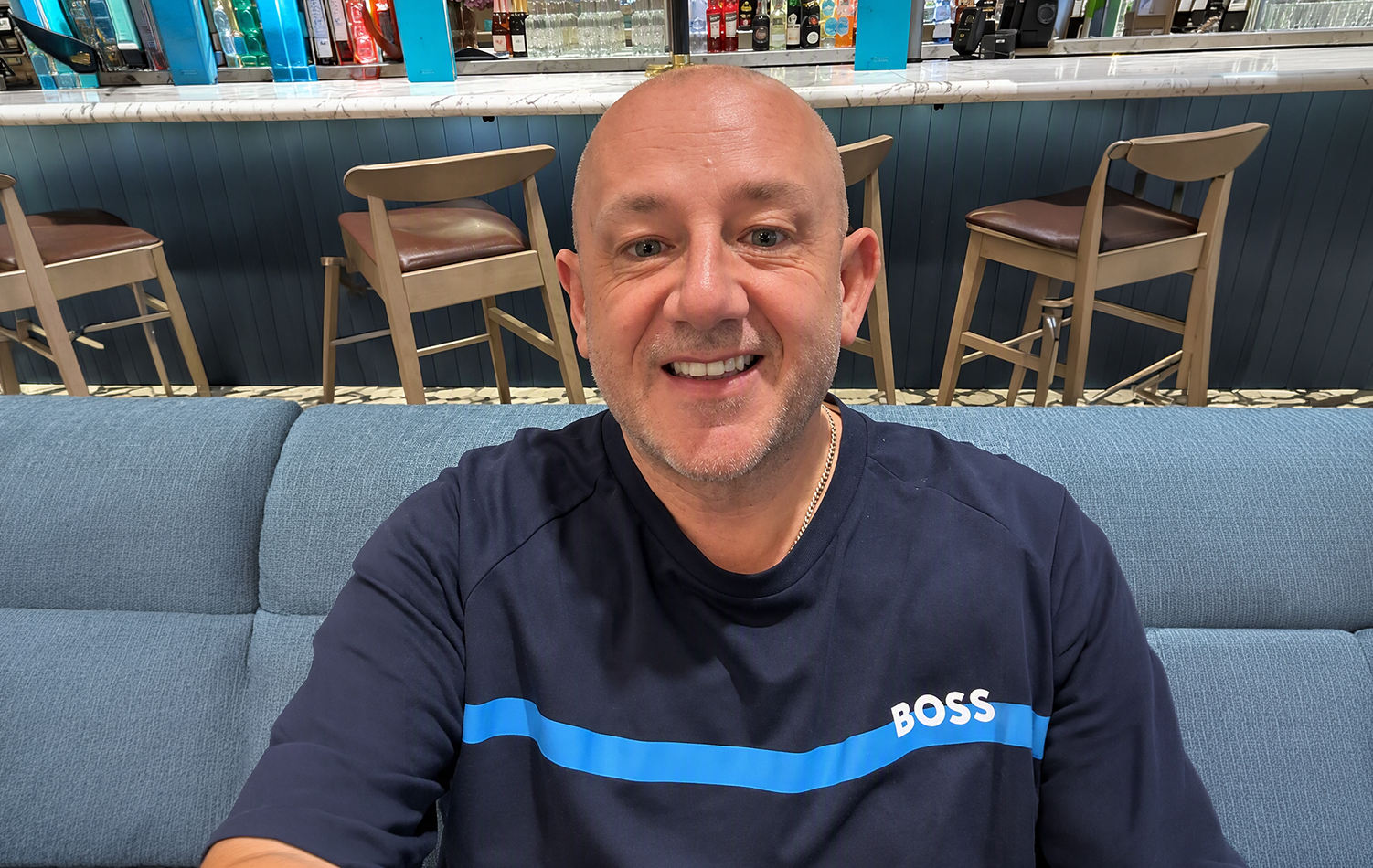 Jason smiling about retirement 
