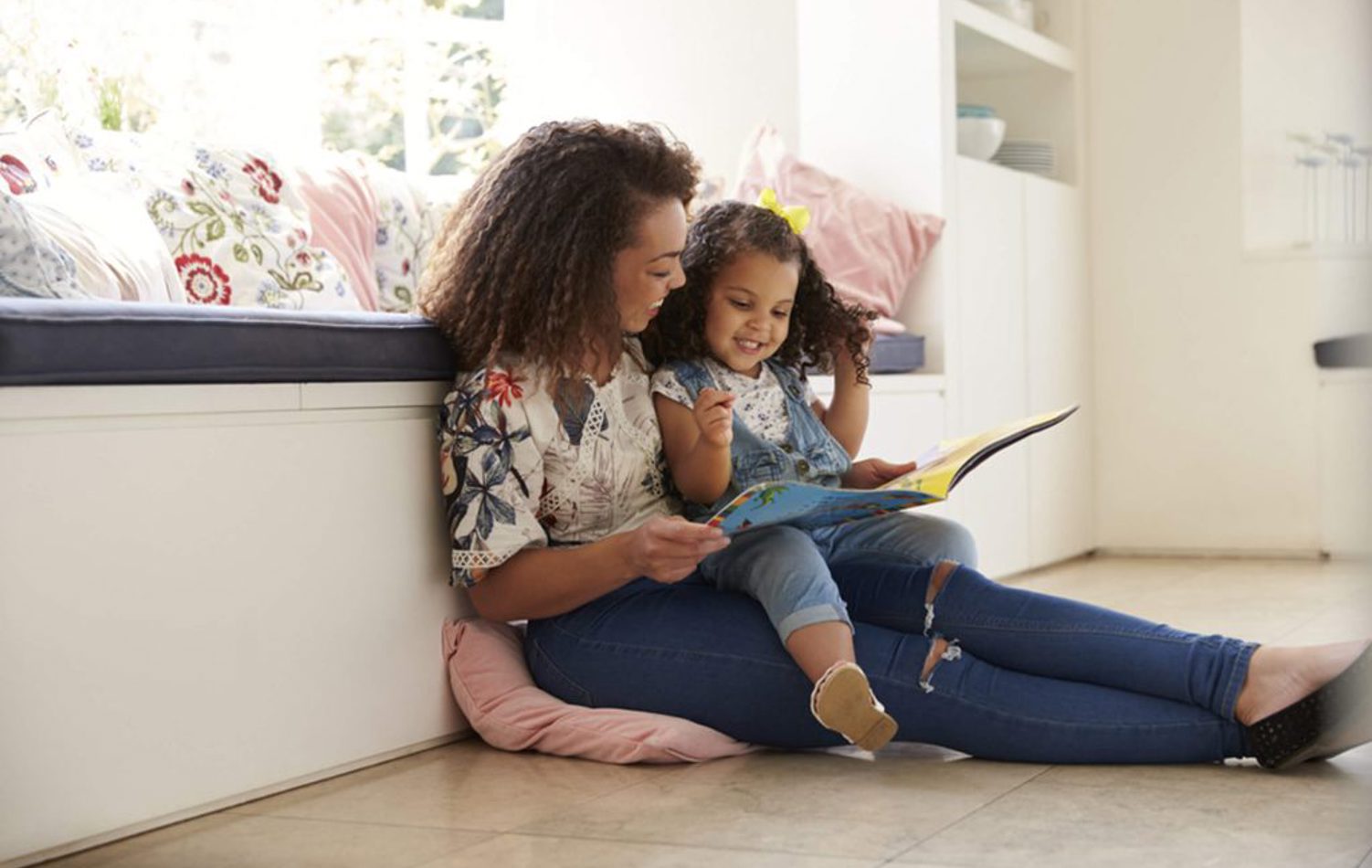 A mum talking to her daughter about junior pensions