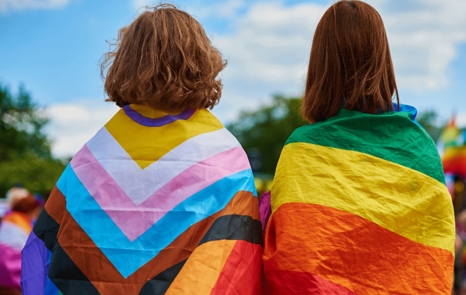 Two members of the LGBTQ+ community discussing their pension