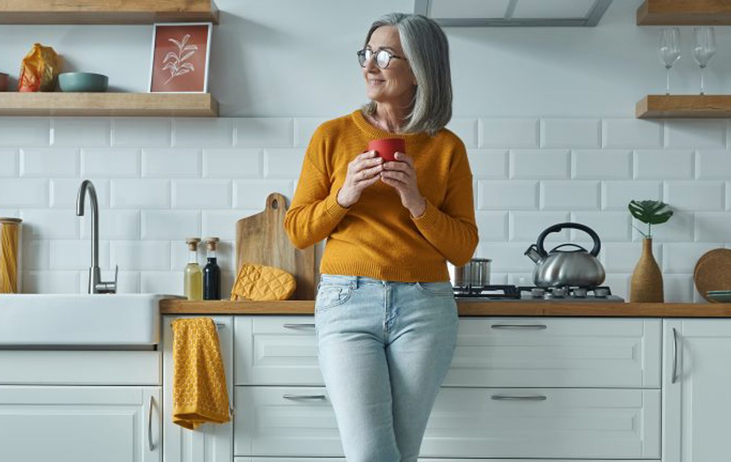 Senior woman standing