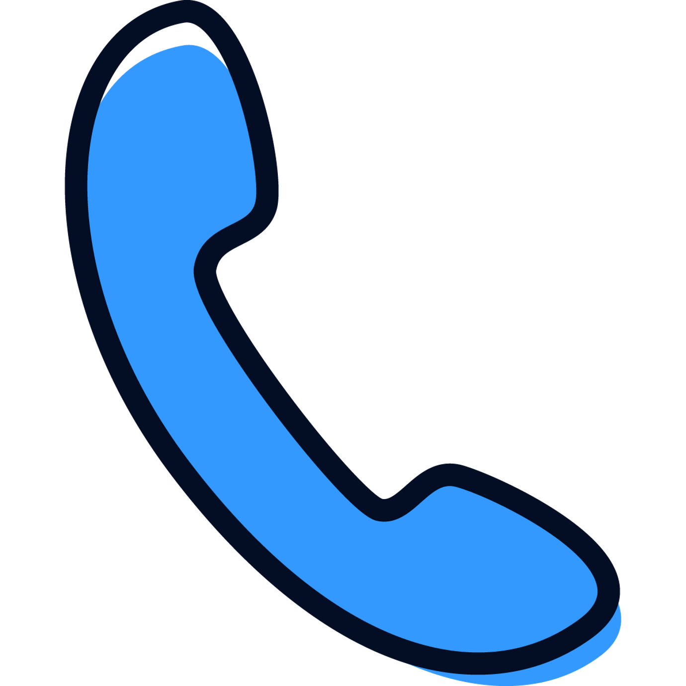 Illustrated blue phone